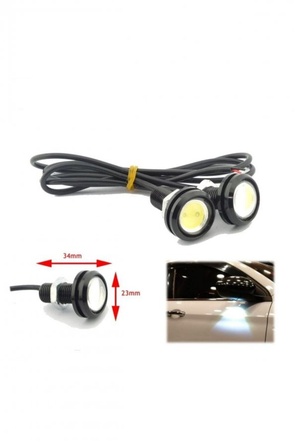 Ford C Max 2005 Ayna Altı Led Kartal Göz Beyaz - 2