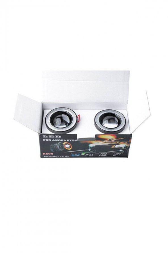 Mercekli Angel Led 76mm Gündüz Sis Farı Beyaz Işıklı - 3