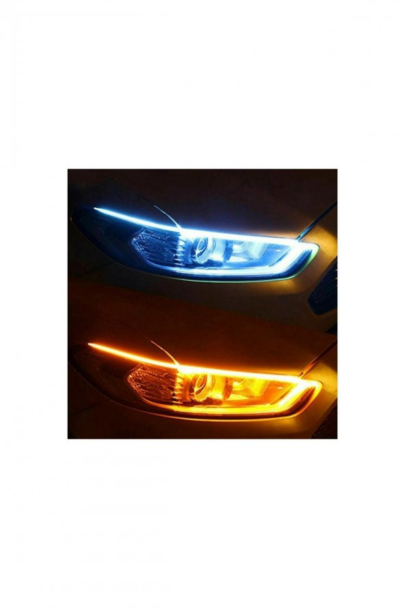 Far Üstü Sinyalli Selamlamalı Kayar Led 60 cm Turuncu - 2