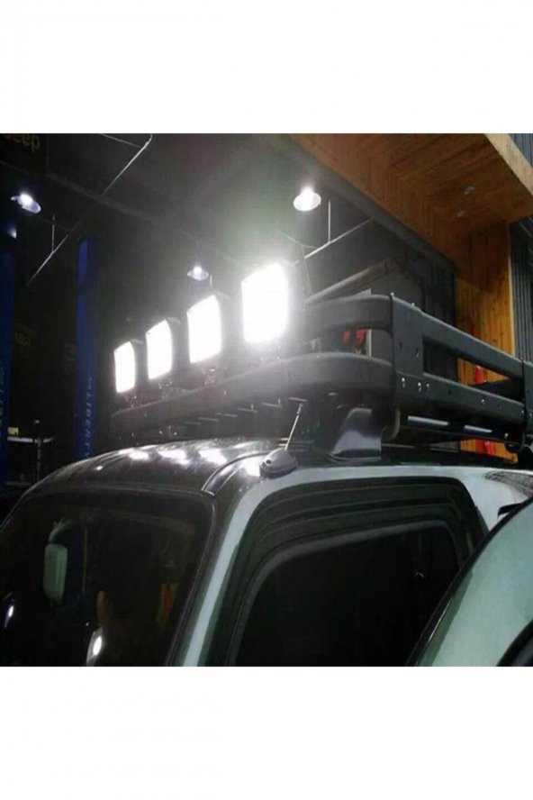 Off Road Sis Farı 16 Led Kare Çalışma Lambası Yat Tekne Gemi Iş Makinaları Arazi Araçları Dış Mekan - 5