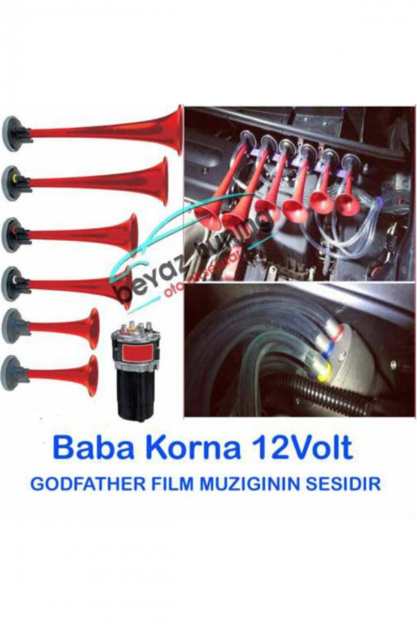 Baba Korna Havalı 6 Borulu 12 Volt Godfather