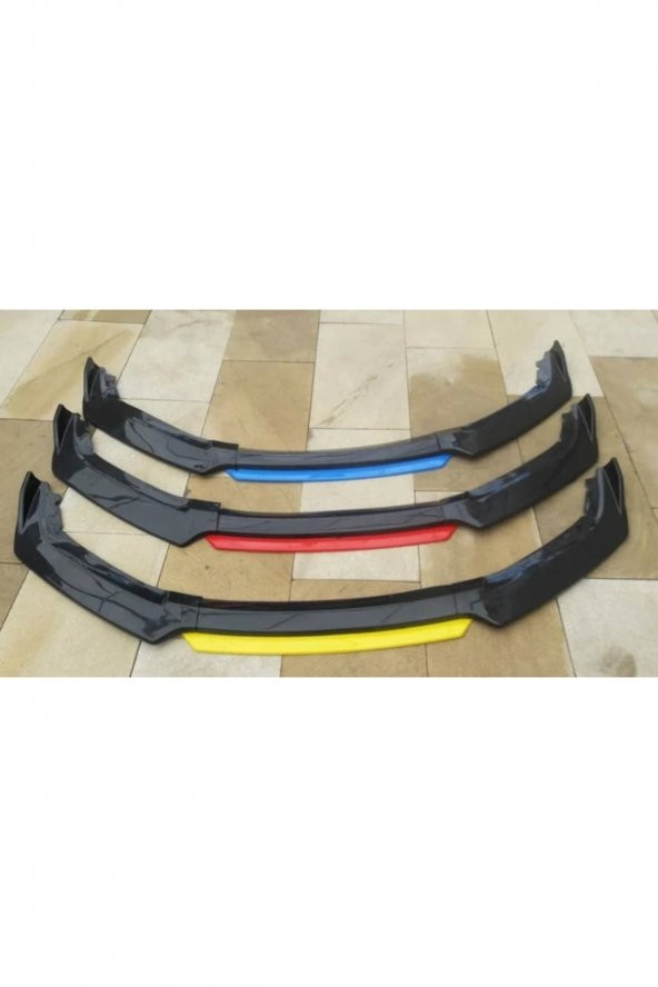 Unıversal Her Araca Uyumlu Kırılmaz 4 Parça Kanatlı Ön Lip Pıano Black