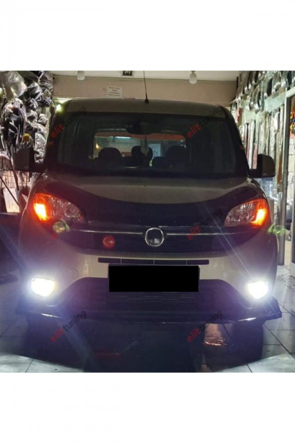 Fiat Doblo D4 Ön Tampon Eki, Lip, Kulaklı Voltex Tip 3 Parça - 5