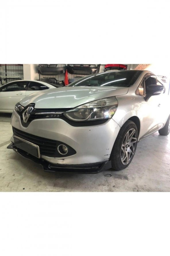 Clio 4 Ön Ek Lip 3 Parça Parlak Siyah Voltex Tam Uyumlu - 5