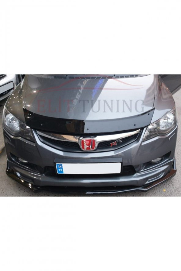 Honda Civic Fd6 Ön Lip Ön Tampon Eki 3 Parça Parlak Siyah - 5