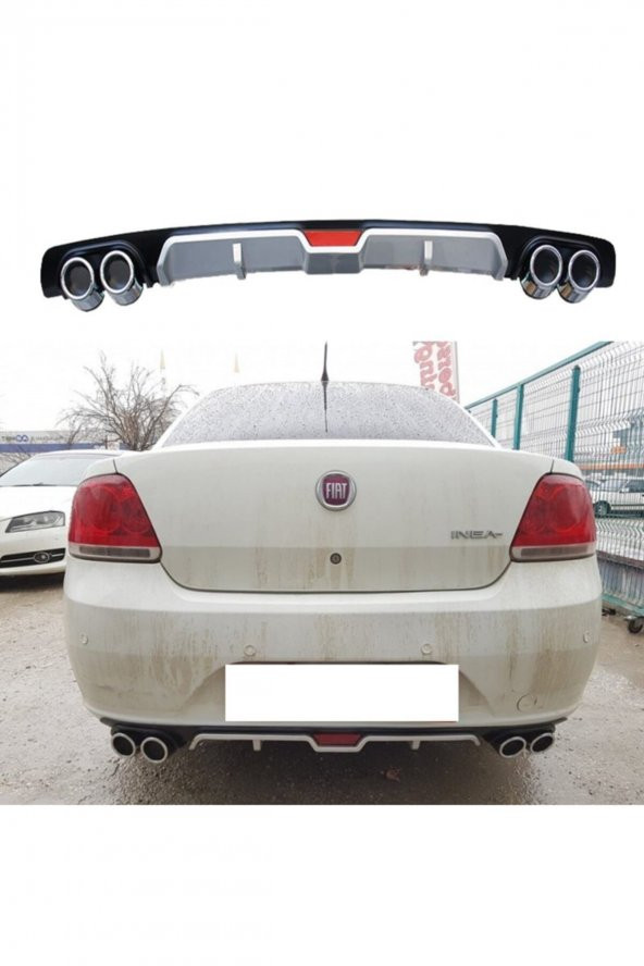 Fiat Linea Difüzör Arka Tampon Eki 4 Egzoz Çıkışlı - 4