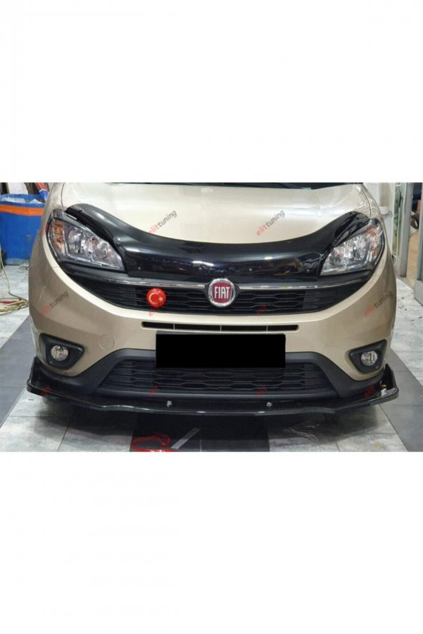 Fiat Doblo D4 Ön Tampon Eki, Lip, Kulaklı Voltex Tip 3 Parça - 3