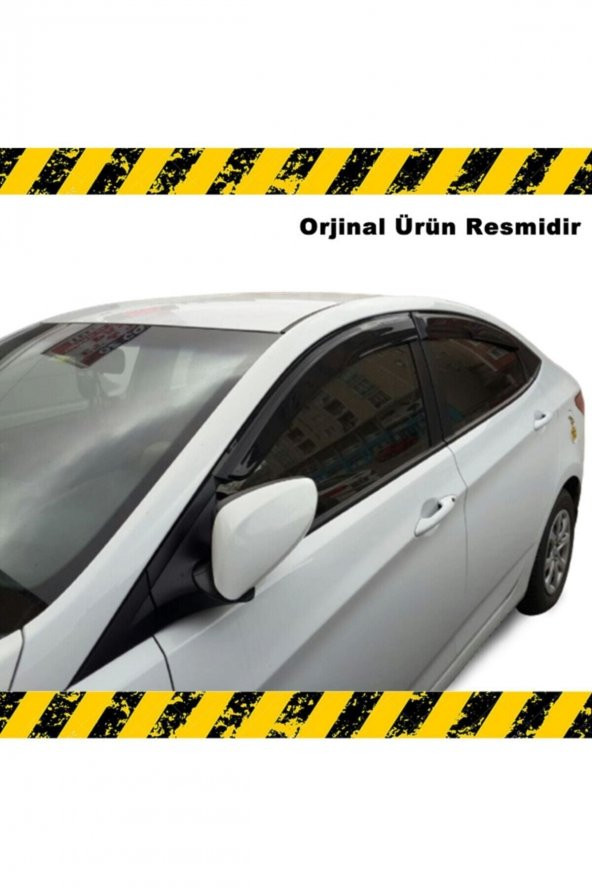 Hyundai Accent Blue Mügen Cam Rüzgarlığı 2011 - 2020 Arası 4 Lü Set - 1