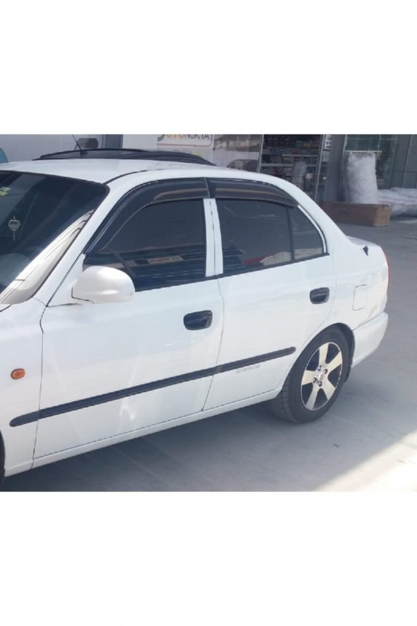 Hyundai Accent Milenyum (kasa) Mügen Cam Rüzgarlığı 2000 - 2003 Arası 4 Lü Takım - 1