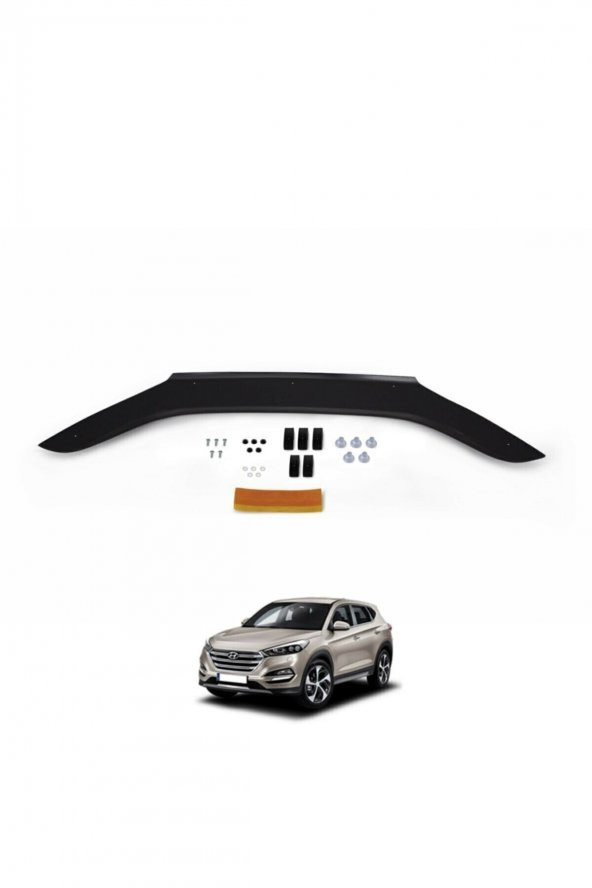 Hyundai Tucson 2016 2017 2018 2019 2020 Ön Kaput Koruyucu Rüzgarlığı 4mm - 3