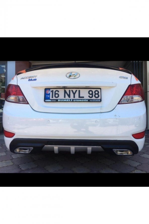 Hyundai Accent Blue Difüzör Plastik 2 Çıkış Egzoz Görünümlü - 3