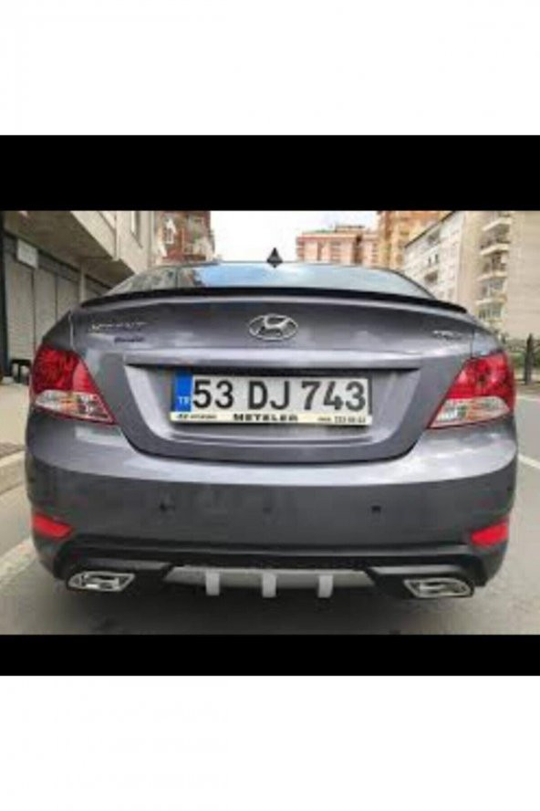 Hyundai Accent Blue Difüzör Plastik 2 Çıkış Egzoz Görünümlü - 5