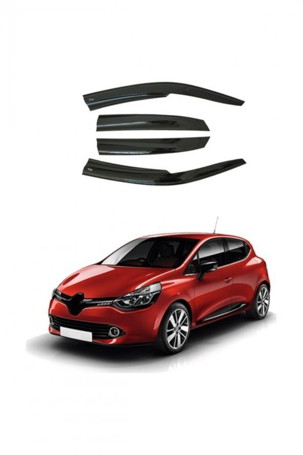 Renault Clio 4 2012- Sonrası  Cam Rüzgarlığı 4 Lü