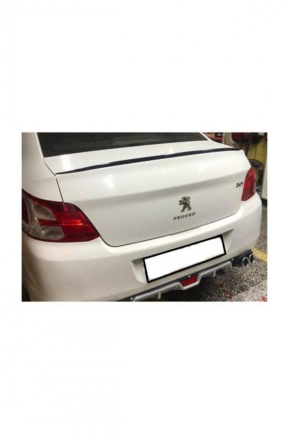 Spoiler Peugeot 301 Bagaj Üzeri Çıta- Spoiler Pianoblack - Parlak Siyah + Çift Taraflı Bantlı 120 Cm