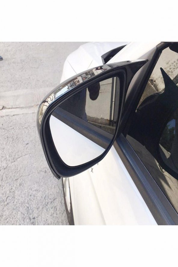 Citroen C-elysee Yarasa Ayna Kapağı Batman Piano Black - 4