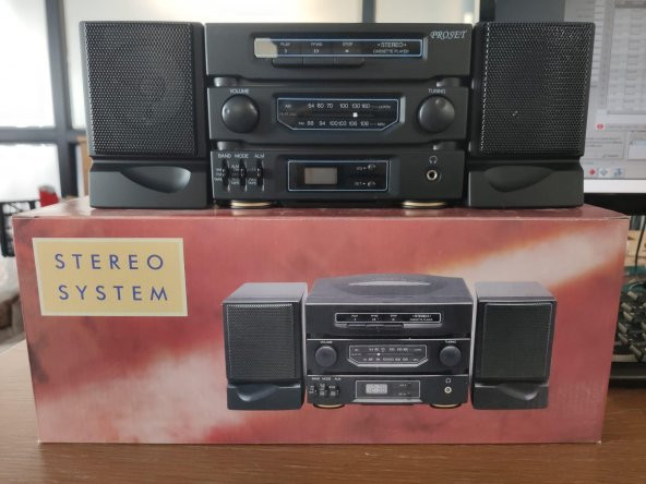 Nostalji Radyo Kaset Çalar Stereo Sistem