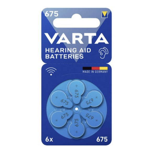 Varta Kulak Pili No: 675 6lı