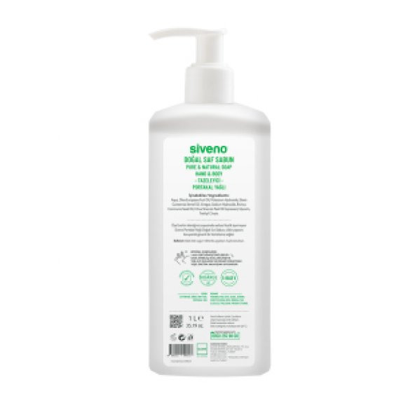 Siveno %100 Doğal Sıvı Kastil Sabun Portakal Yağlı Yoğun Nemlendirici Arındırıcı Bitkisel Vegan 1000 ml - 3