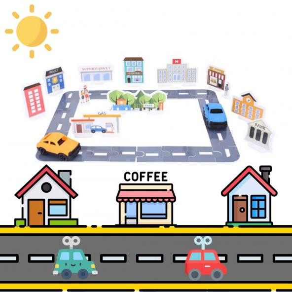 My City Otoyol Eğitici Puzzle Seti - 75 Parça - 2