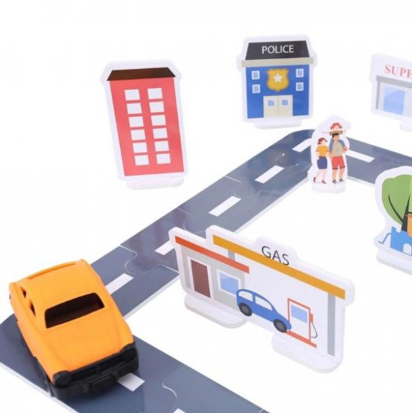 My City Otoyol Eğitici Puzzle Seti - 75 Parça - 3