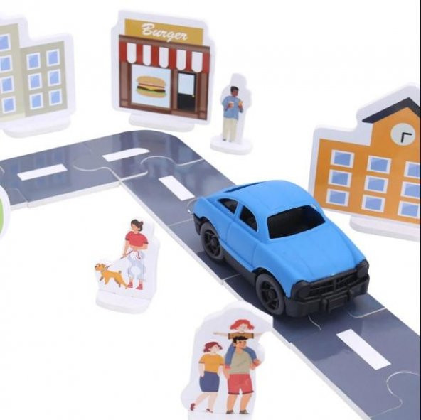 My City Otoyol Eğitici Puzzle Seti - 75 Parça - 4