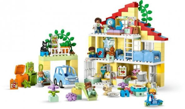 LEGO DUPLO Town 3'ü Bir Arada Aile Evi 10994,Aile Evi Oyun Seti