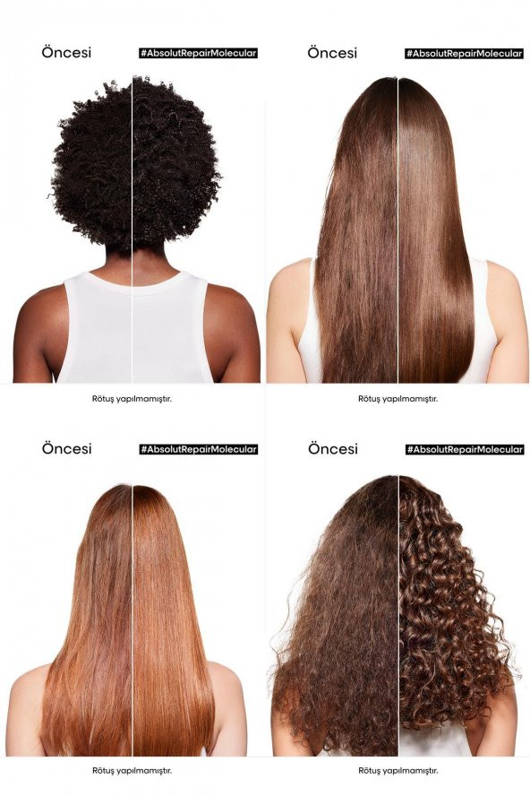 Loreal Professionnel Serie Expert Absolut Repair Molecular Tüm Yıpranmış Saçlar İçin Konsantre Ön Bakım 190 ml - 3
