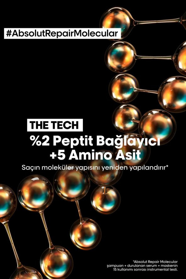 Loreal Professionnel Serie Expert Absolut Repair Molecular Tüm Yıpranmış Saçlar İçin Konsantre Ön Bakım 190 ml - 4