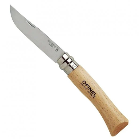 Opinel OP-000693 Inox 7 No Kayın Saplı Paslanmaz Çelik Çakı