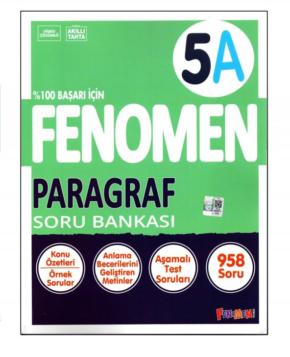 Fenomen 5. Sınıf Paragraf Soru Bankası (A)