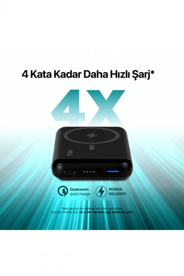 Ttec ReCharger Pro M 10.000 mAh MagSafe Uyumlu Kablosuz Taşınabilir Şarj Aleti / Powerbank - 5