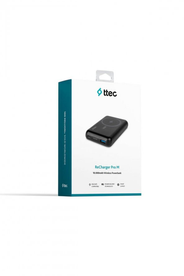 Ttec ReCharger Pro M 10.000 mAh MagSafe Uyumlu Kablosuz Taşınabilir Şarj Aleti / Powerbank - 6