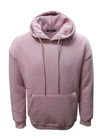 Tarz Cool T01128 Erkek Pamuklu Kapüşonlu Şardonlu Üç İplik Sweatshirt - 9