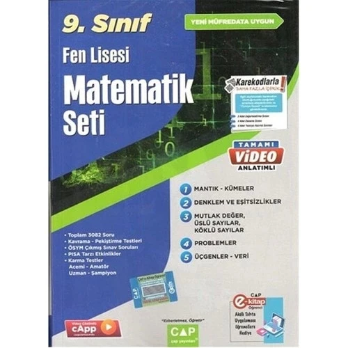 ÇAP 9.SINIF FEN LİSESİ MATEMATİK SETİ