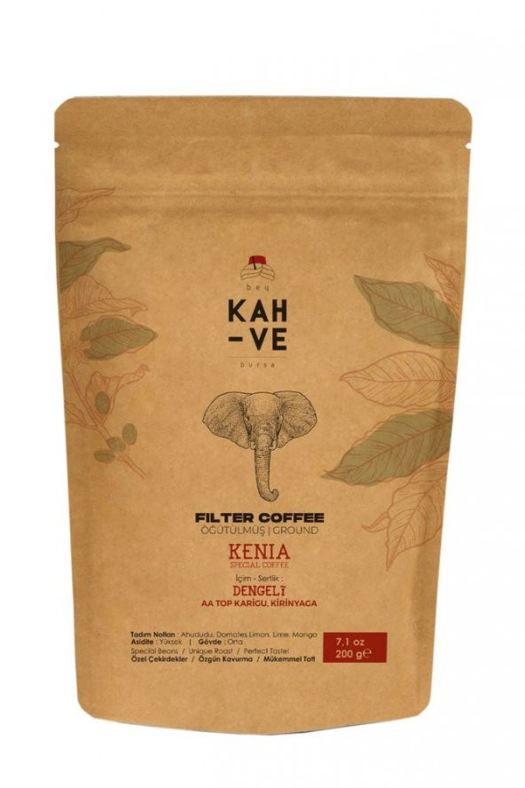 Bey Kahve Kenia Aa Top Karigu , Kiringaya Filter Coffee 200 Gr