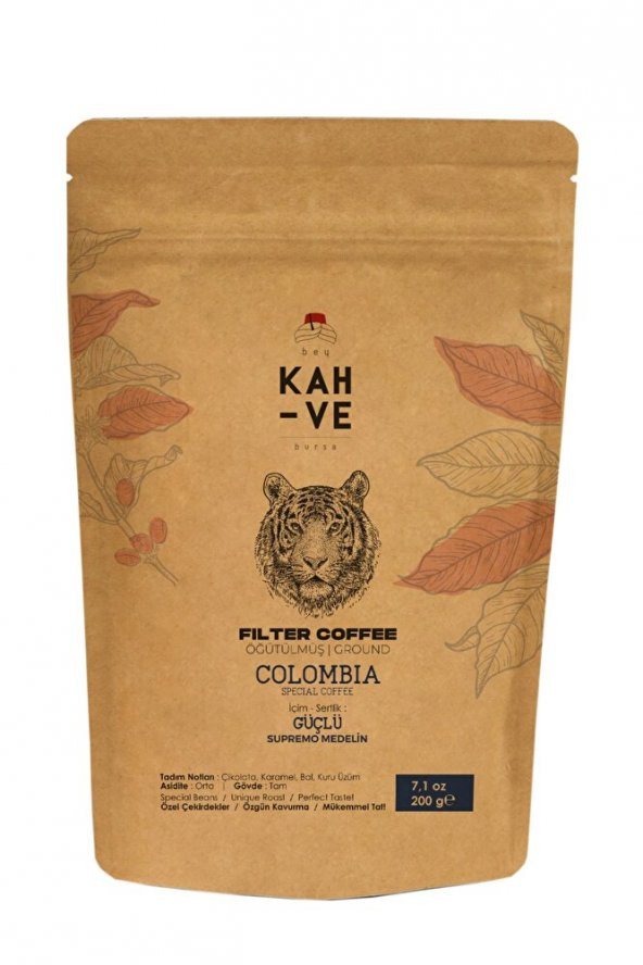 Bey Kahve Colombıa Supremo Medellin Filter Coffee 200 Gr