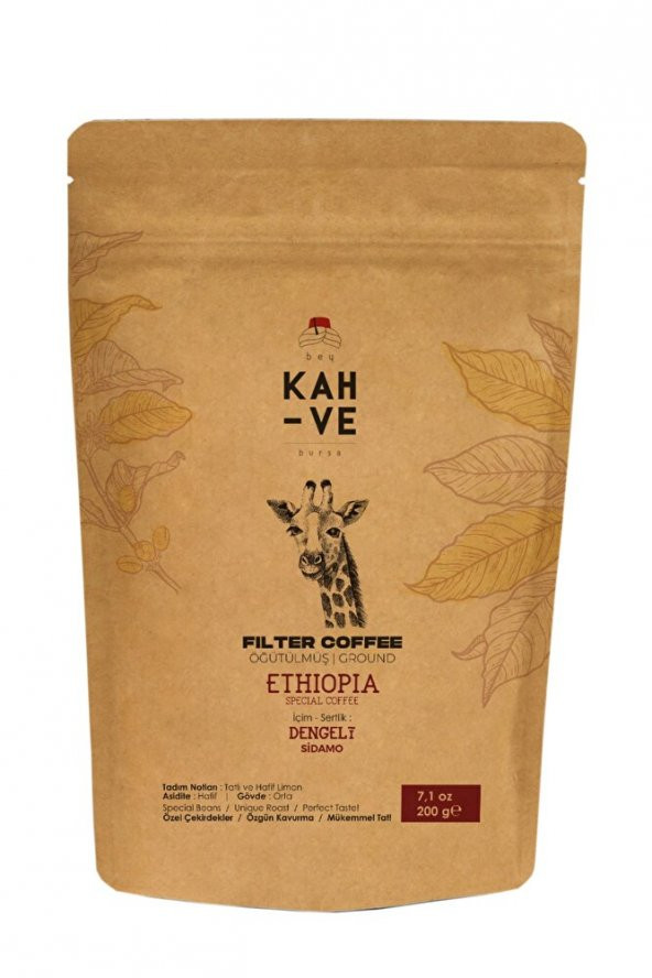 Bey Kahve Ethiopia Sidamo Filter Coffee 200 Gr