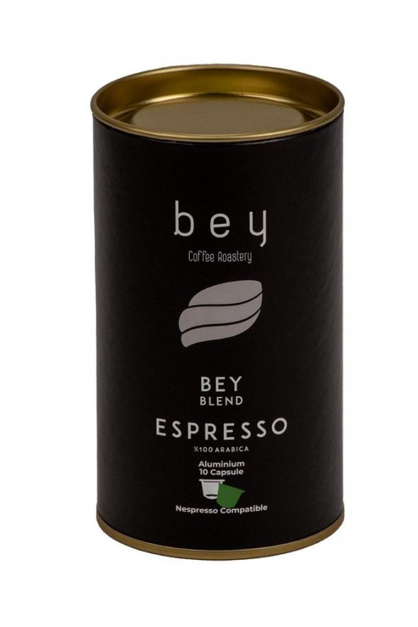 Bey Kahve Bey Coffee Roastery Bey Blend Nespresso Uyumlu Aluminyum Kapsül Kahve 10 Adet