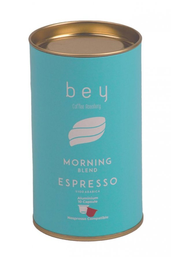 Bey Coffee Roastery Morning Blend Nespresso Uyumlu Aluminyum Kapsül Kahve 10 Adet