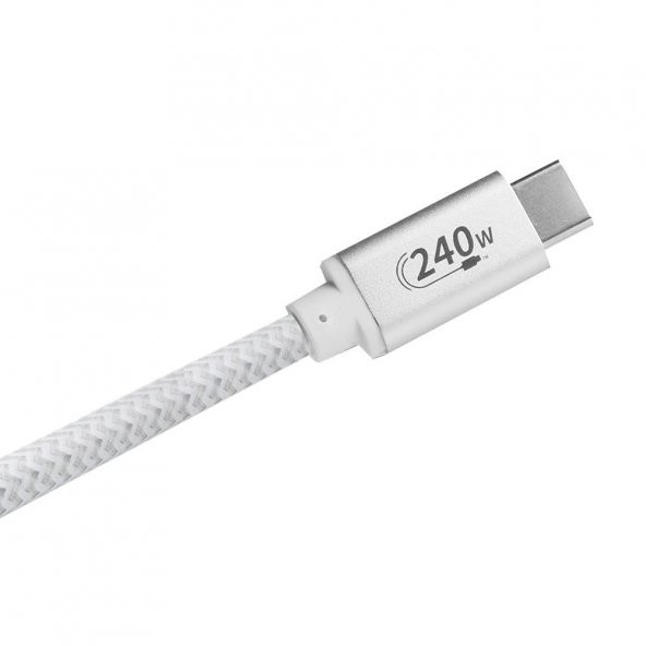 DARK DK-CB-USB240PD101 1m TYPE-C  PD 240 W ŞARJ KABLO,BEYAZ - 3