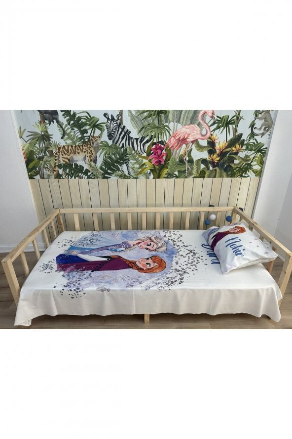 KARLAR ÜLKESİ ANNA VE ELSA YATAK ÖRTÜSÜ VE YASTIK KILIFI - 4