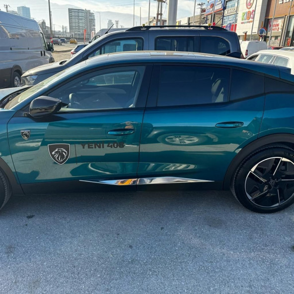 Peugeot 408 Krom Yan Kapı Çıtası 4 Kapı 2022+ Paslanmaz Çelik - 3