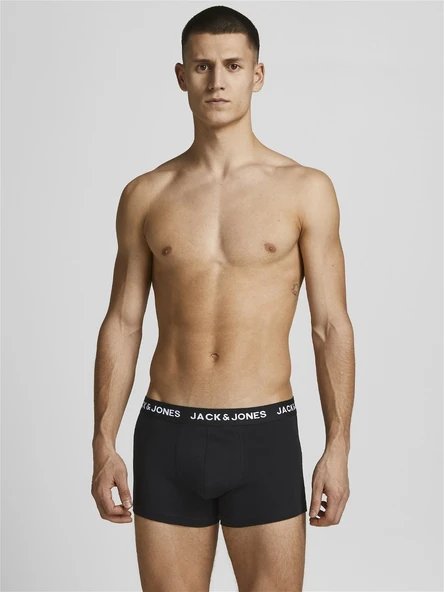 JACK JONES Erkek 5 li Siyah Renk Boxer 12142342 - 4