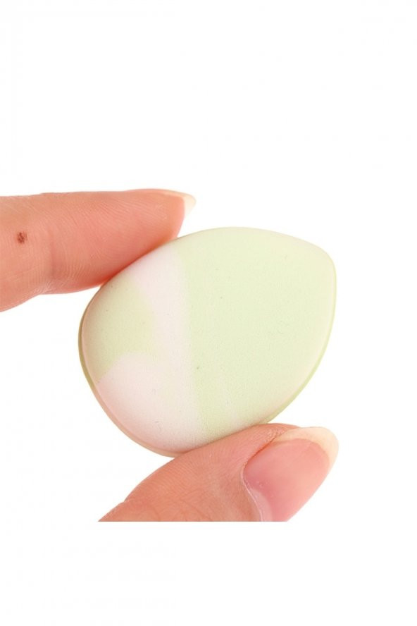 3 Adet Mini Kozmetik Puf Parmak Yüz Makyaj Sünger Göz Altı Kapatıcı Kuru Islak Bez Süngeri Concealer - 3