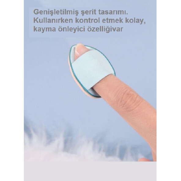 3 Adet Yeni Mini Kozmetik Puf Parmak Yüz Makyaj Sünger Göz Altı Kapatıcı Kuru Islak Bez Süngeri - 3