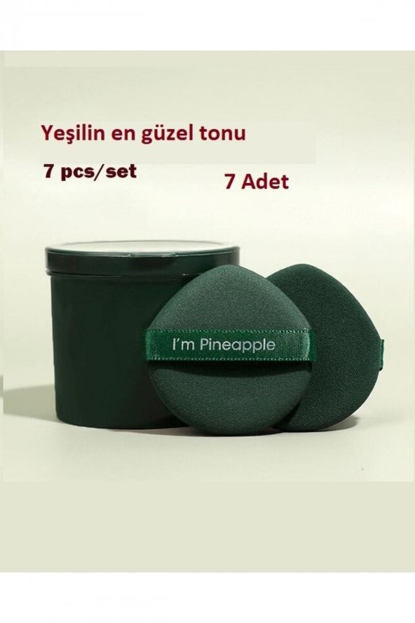 7 Adet Kozmetik Puf Seti Çiftyan Yumuşak Fondöten Nemlendirici Yüz Makyaj Bez Sünger Güzellik Seti - 2