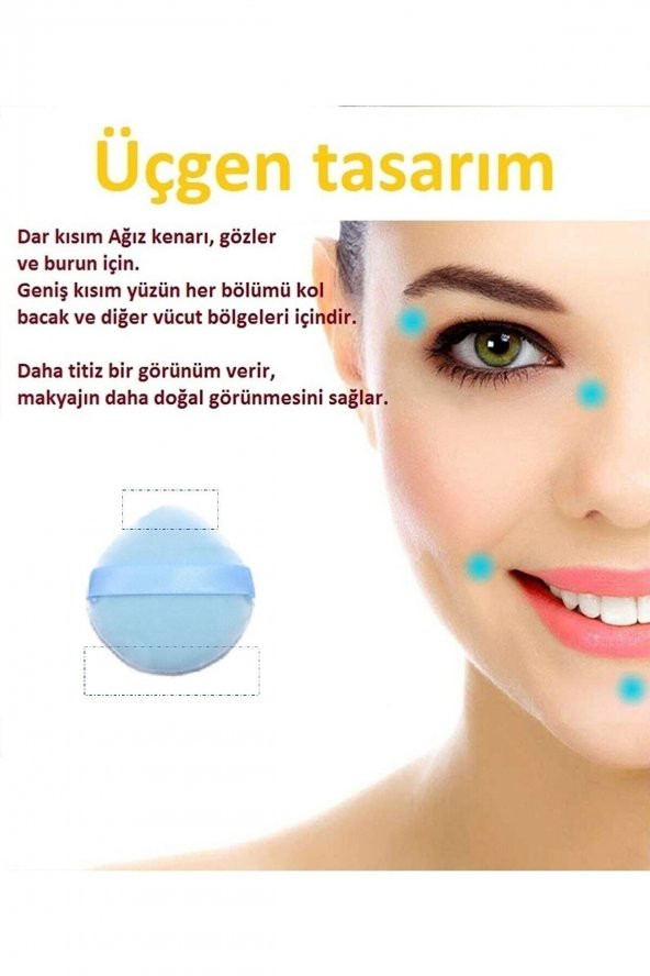 1 Adet Üçgen Kontür Makyaj Süngeri - 2