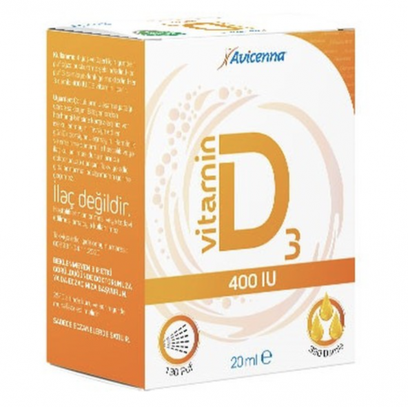 Avicenna Vitamin D3 400 IU Damla Sprey 20 ml - 1