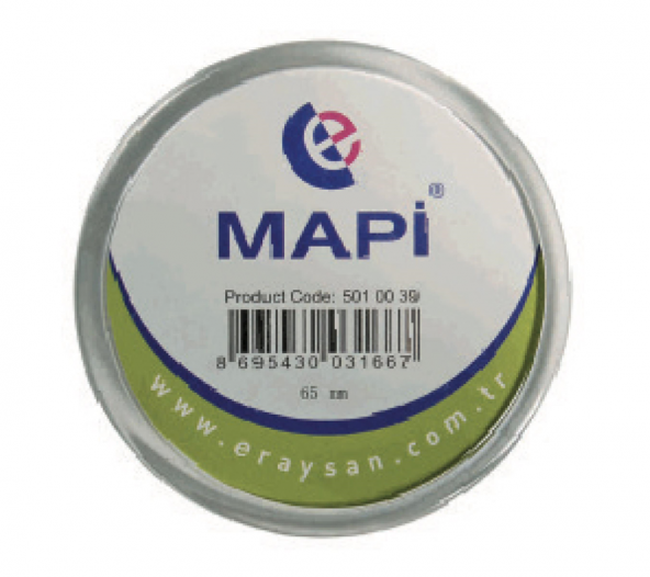 MAPİ ŞEFFAF İĞNELİ İSİMLİK (YUVARLAK) K07 24X24 25Lİ PAKET