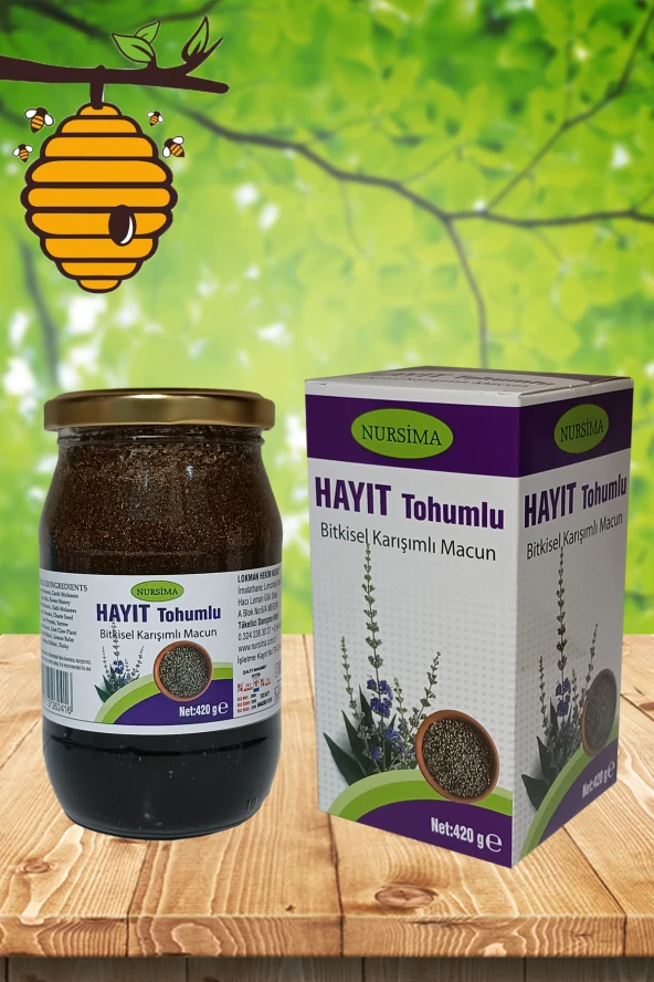 Nursima Hayıt Tohumlu Bitkisel Karışımlı Macun 420 gr